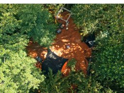 Fotos vom Aufbau des Open Beatz-Festivals 2025 in Herzogenaurach